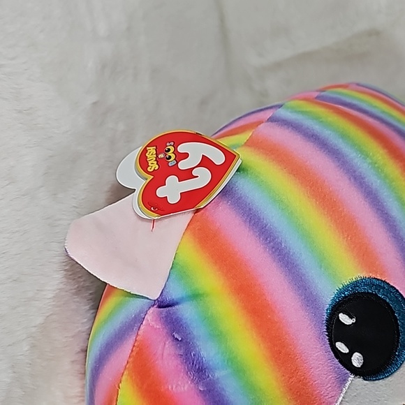 Ty Inc Squish A Boos Multicolor Heather the Cat Plush Toy 14" - Picture 3 of 7